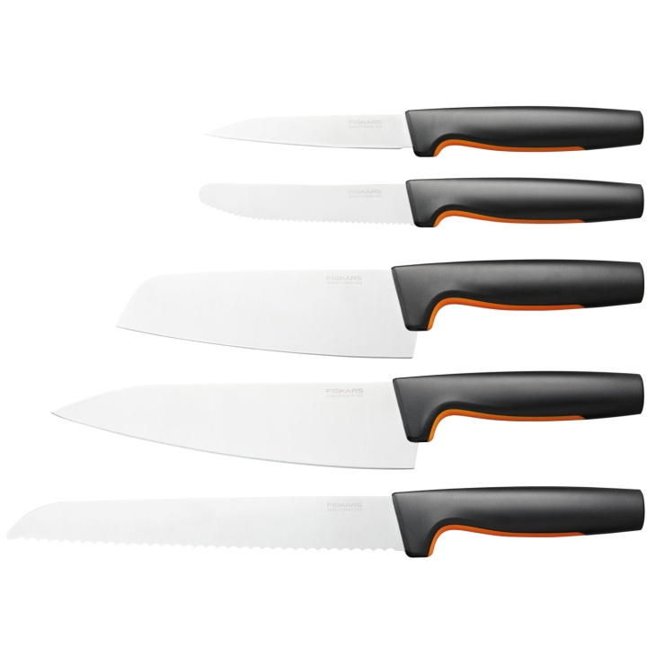 Fiskars Stort Knivset, 5 delar FF in the group HOME, HOUSEHOLD & GARDEN / Kitchen utensils / Kitchen knives & Knife sharpeners at TP E-commerce Nordic AB (A18712)