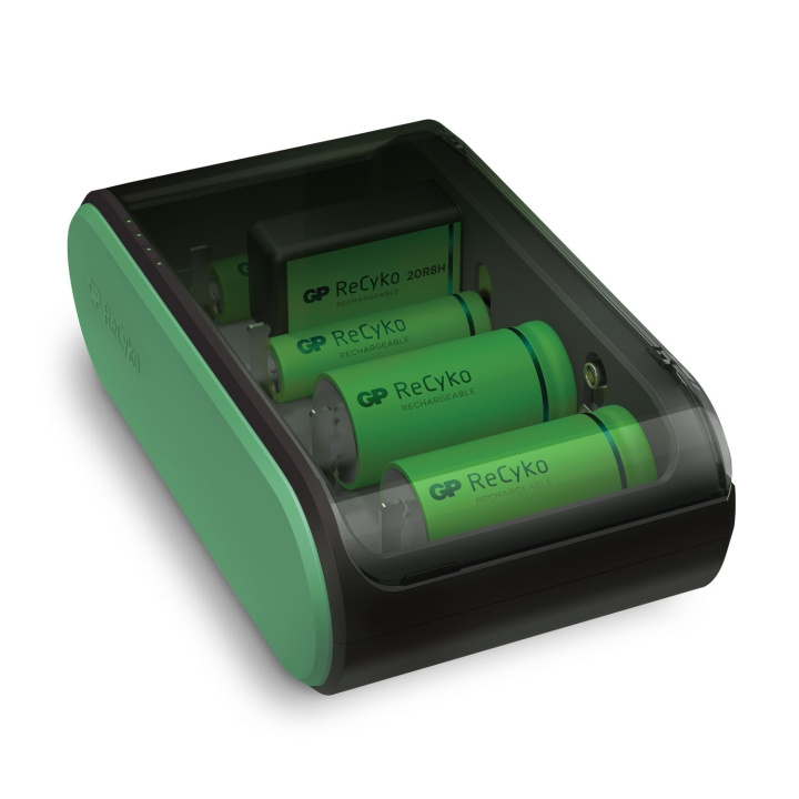 GP ReCyko Battery Charger Uni USB AA/AAA/C/D/9V in the group HOME ELECTRONICS / Batteries & Chargers / Battery charger at TP E-commerce Nordic AB (A18744)