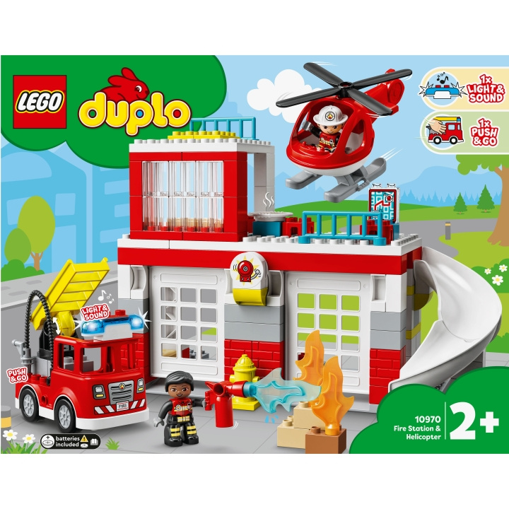 LEGO Duplo - Brandstation & Helikop in the group TOYS, KIDS & BABY PRODUCTS / Toys / Building toys / Lego at TP E-commerce Nordic AB (A18947)