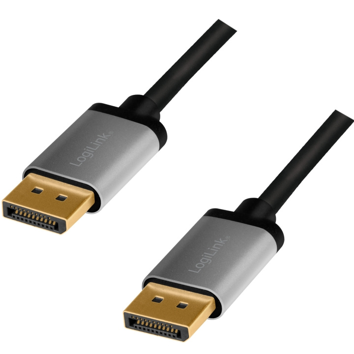 LogiLink DisplayPort-kabel 4K/60Hz Alum in the group COMPUTERS & PERIPHERALS / Computer cables / DisplayPort / Cables at TP E-commerce Nordic AB (A19034)