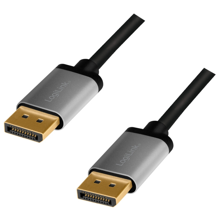 LogiLink DisplayPort-kabel 4K/60Hz Alum in the group COMPUTERS & PERIPHERALS / Computer cables / DisplayPort / Cables at TP E-commerce Nordic AB (A19035)