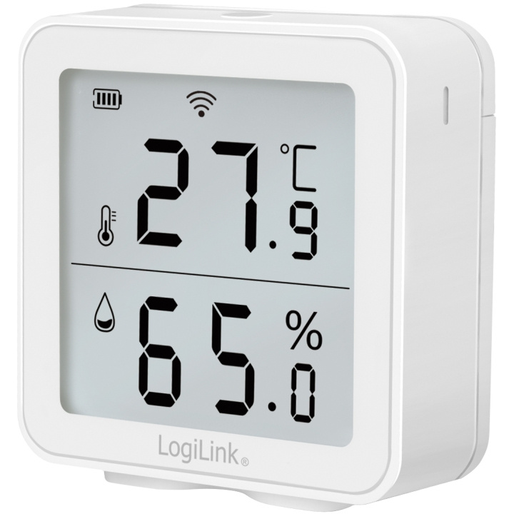 LogiLink Smart Temp- & luftfuktighetsse in the group HOME, HOUSEHOLD & GARDEN / Smart home / Smart sensors at TP E-commerce Nordic AB (A19058)