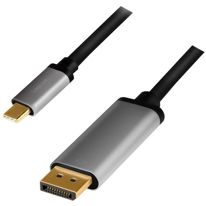 LogiLink USB-C -> DisplayPort 4K/60Hz A in the group COMPUTERS & PERIPHERALS / Computer cables / DisplayPort / Cables at TP E-commerce Nordic AB (A19062)
