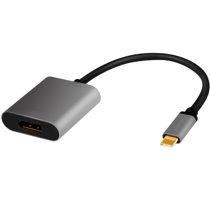 LogiLink USB-C -> DisplayPort-adapter 4 in the group COMPUTERS & PERIPHERALS / Computer cables / DisplayPort / Adapters at TP E-commerce Nordic AB (A19063)