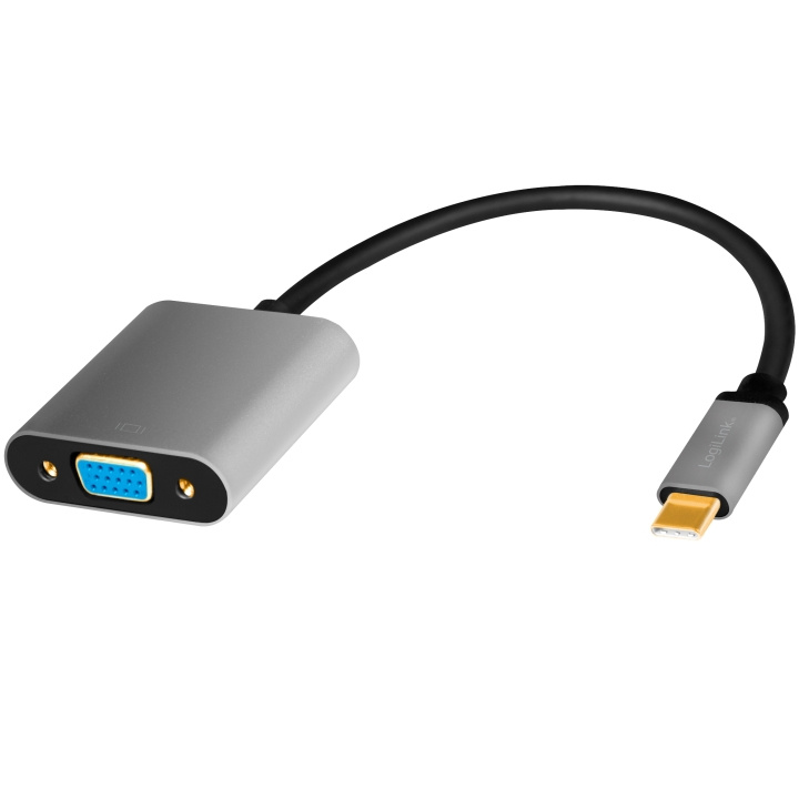 LogiLink USB-C -> VGA-adapter VGA,1080p in the group COMPUTERS & PERIPHERALS / Computer cables / DVI / Adapters at TP E-commerce Nordic AB (A19066)