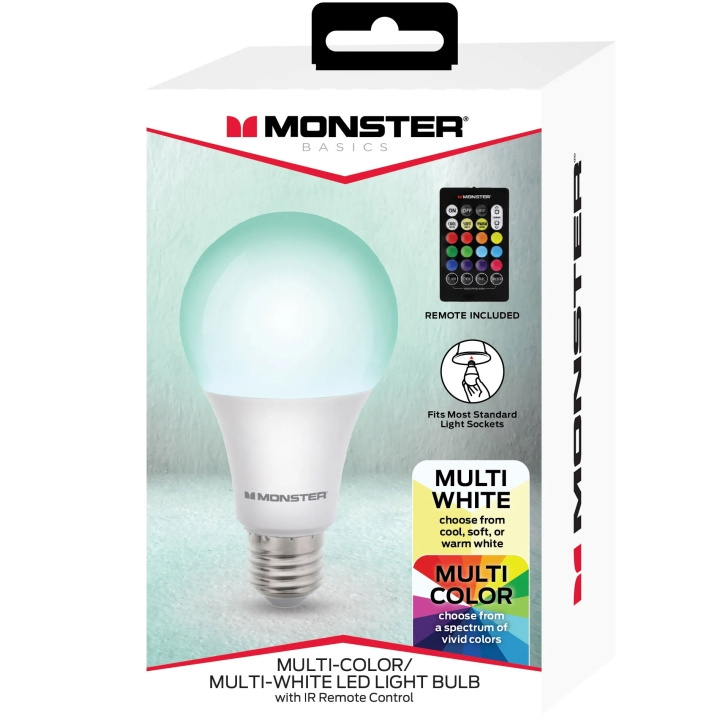 Monster LED-lampa E27 RGB med färr in the group HOME ELECTRONICS / Lighting / LED lamps at TP E-commerce Nordic AB (A19112)