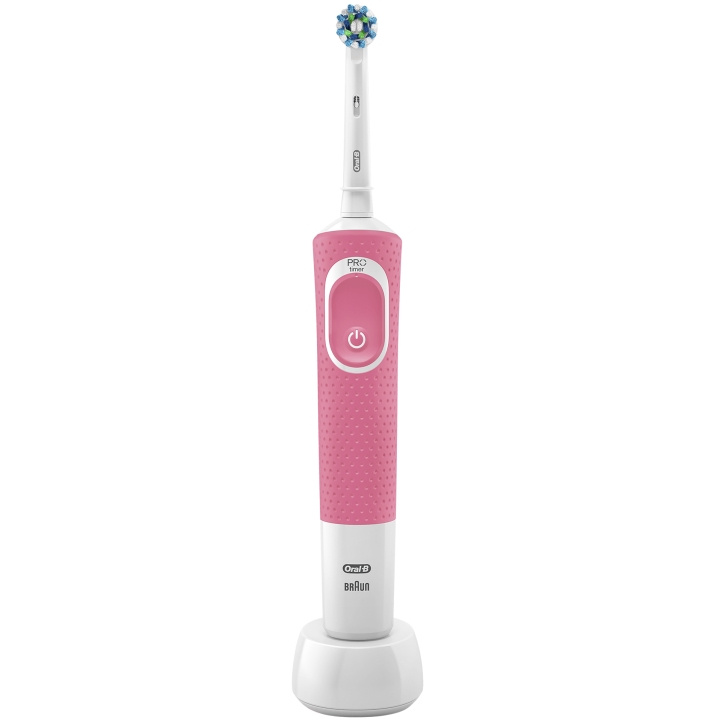 Oral B Eltandborste Vitality 100 Pink in the group BEAUTY & HEALTH / Oral care / Electric toothbrushes at TP E-commerce Nordic AB (A19171)