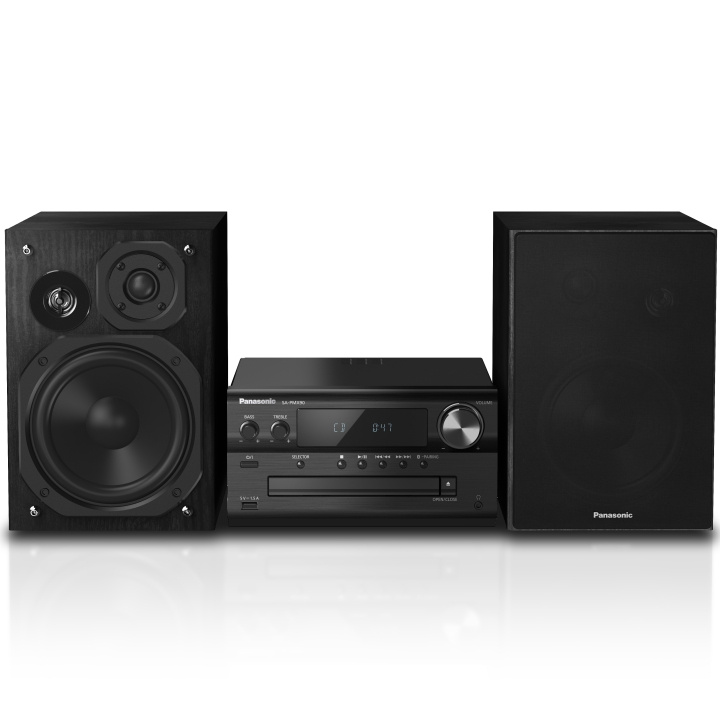 Panasonic Komplett mikrosystem med högup in the group HOME ELECTRONICS / Audio & Picture / Home cinema, Hifi & Portable / Compact stereo & Record players at TP E-commerce Nordic AB (A19180)