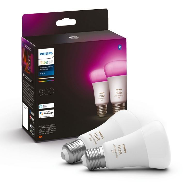 Philips Hue White Color Ambiance E27 8 in the group HOME, HOUSEHOLD & GARDEN / Smart home / Smart Lights at TP E-commerce Nordic AB (A19283)