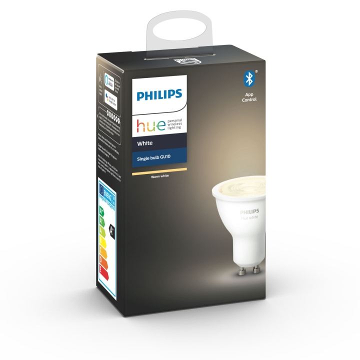 Philips Hue White GU10 5,2W 1-pack in the group HOME, HOUSEHOLD & GARDEN / Smart home / Smart Lights at TP E-commerce Nordic AB (A19295)