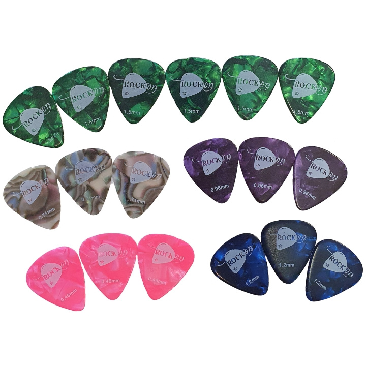 Rock On Plektrum, 18-pack in the group TOYS, KIDS & BABY PRODUCTS / Music, Song & Images / Music accessories at TP E-commerce Nordic AB (A19394)