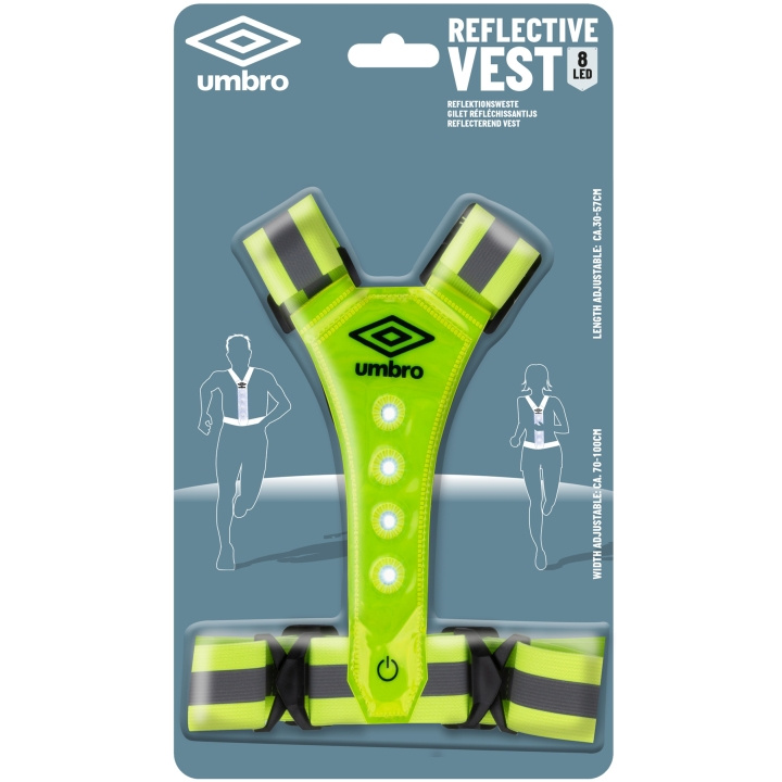 Umbro Reflexväst med LED in the group Sport, leisure & Hobby / Exercise equipment / Exercise accessories at TP E-commerce Nordic AB (A19595)