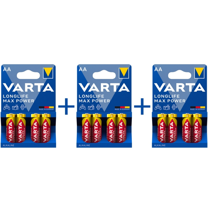 Varta Longlife Max Power AA/LR6 Batt in the group HOME ELECTRONICS / Batteries & Chargers / Batteries / AA at TP E-commerce Nordic AB (A19607)