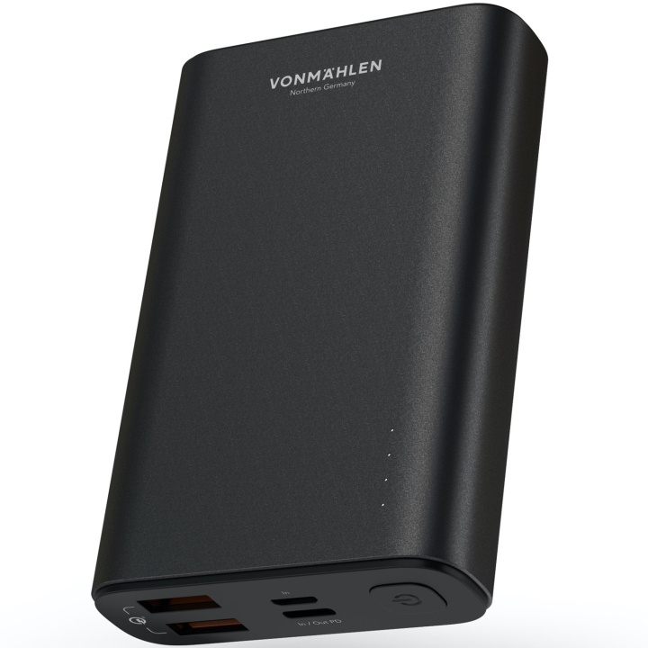 VonMählen Powerbank Evergreen 10K Svart in the group SMARTPHONE & TABLETS / Chargers & Cables / Powerbanks at TP E-commerce Nordic AB (A19636)