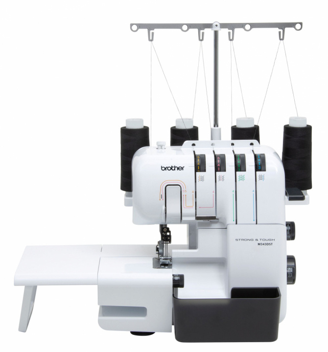 Brother M343DST Strong & Tough Overlock incl. Extension table and extra presser feet in the group HOME, HOUSEHOLD & GARDEN / Household appliances / Sewing machine & Accessories / Sewing machines at TP E-commerce Nordic AB (A19654)