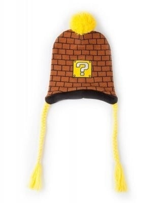 Question mark block - Knitted hat with braids in the group HOME ELECTRONICS / Game consoles & Accessories / Other games at TP E-commerce Nordic AB (A19720)