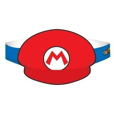 Party hats Super Mario 8 Pack in the group HOME ELECTRONICS / Game consoles & Accessories / Other games at TP E-commerce Nordic AB (A19789)