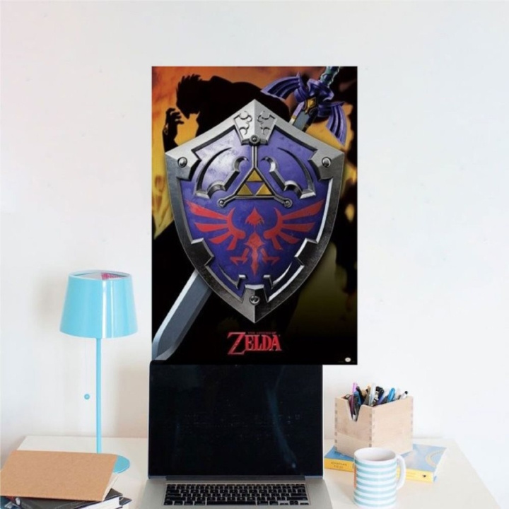 Poster Legends of Zelda - Hylian Shield in the group HOME ELECTRONICS / Game consoles & Accessories / Other games at TP E-commerce Nordic AB (A19806)