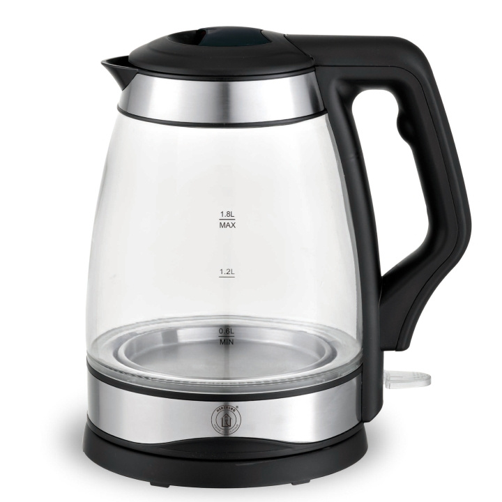 Herzberg HG-5044 1.8L Electric Glass Kettle With LED Light Indicator in the group HOME, HOUSEHOLD & GARDEN / Household appliances / Water & Juice / Kettles at TP E-commerce Nordic AB (A19899)