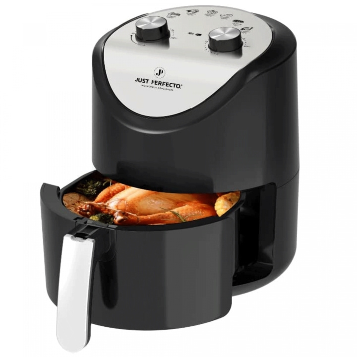 Just Perfecto JL-14 1200W Air Fryer With Dual Knob Dial Control - 3.5L in the group HOME, HOUSEHOLD & GARDEN / Household appliances / Airfryers & Fryers at TP E-commerce Nordic AB (A20161)