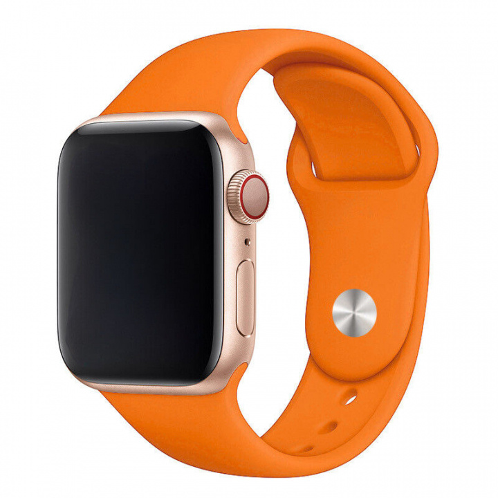 Silikonarmband till Apple Watch 38/40mm, Orange in the group SMARTPHONE & TABLETS / Excercise, home & leisure / Apple Watch & Accessories / Accessories at TP E-commerce Nordic AB (A20230)