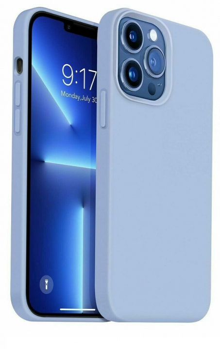 Silicone case for Iphone 14 Pro Max, Light Blue in the group SMARTPHONE & TABLETS / Phone cases / Apple / iPhone 14 at TP E-commerce Nordic AB (A20263)
