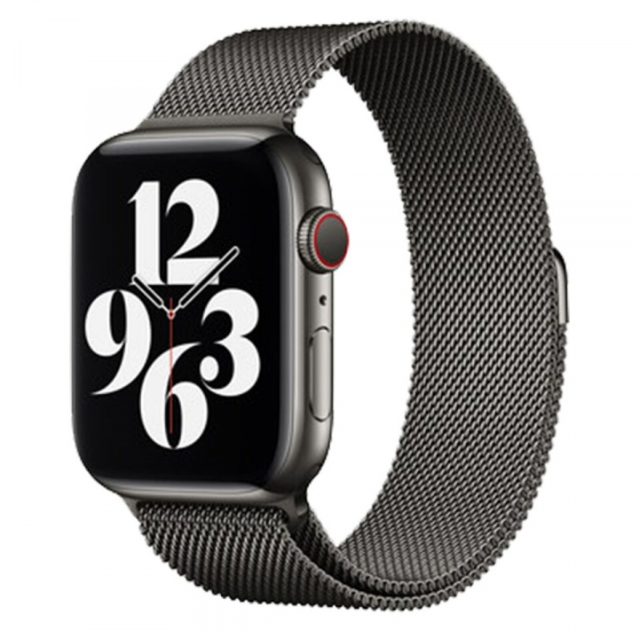 Metallarmband till Apple Watch 42/44mm, Svart in the group SMARTPHONE & TABLETS / Excercise, home & leisure / Apple Watch & Accessories / Accessories at TP E-commerce Nordic AB (A20275)
