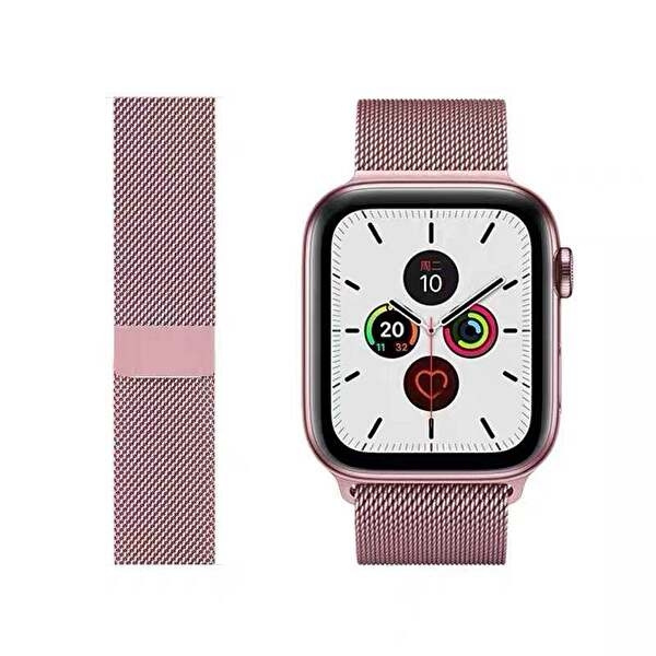 Metallarmband till Apple Watch 42/44mm, Rosa in the group SMARTPHONE & TABLETS / Excercise, home & leisure / Apple Watch & Accessories / Accessories at TP E-commerce Nordic AB (A20291)