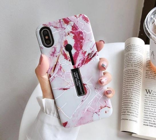 Fashion case with finger holder - iPhone 11 Pro Max, Pink in the group SMARTPHONE & TABLETS / Phone cases / Apple / iPhone 11 Pro Max at TP E-commerce Nordic AB (A20481)