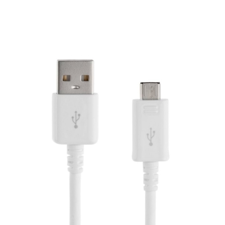 Samsung Micro to USB Cable 1m in White Color (ECB-DU4AWE) in the group SMARTPHONE & TABLETS / Chargers & Cables / Cables / Cables microUSB at TP E-commerce Nordic AB (A20482)
