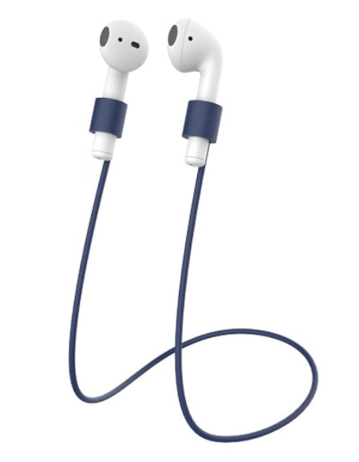 Hörlursband i silikon till Apple Airpods, Mörkblå in the group HOME ELECTRONICS / Audio & Picture / Headphones & Accessories / Accessories at TP E-commerce Nordic AB (A20487)