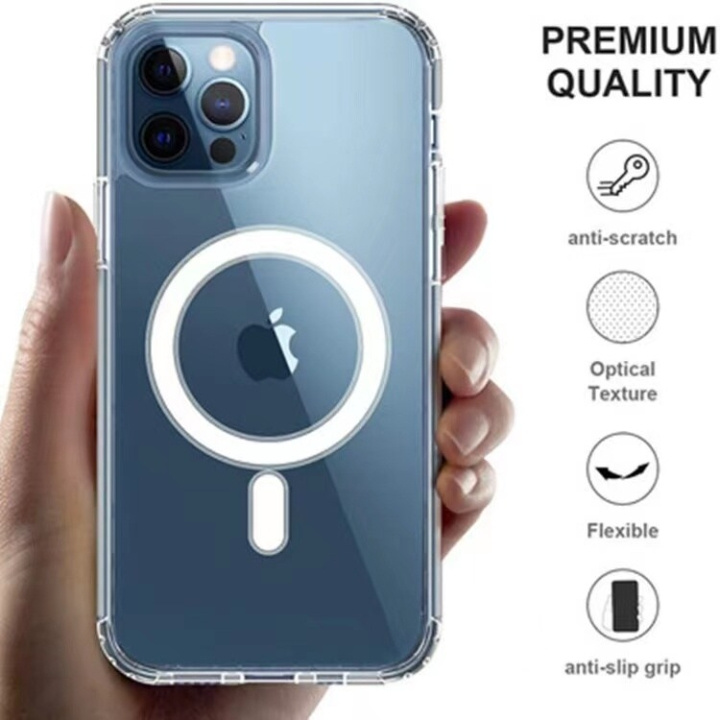 iphone 14 Plus Magsafe shell transparent in the group SMARTPHONE & TABLETS / Phone cases / Apple / iPhone 14 at TP E-commerce Nordic AB (A20491)
