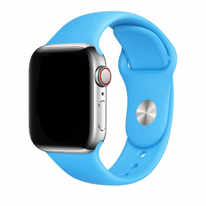 Silikonarmband till Apple Watch 38/40mm, Blå in the group SMARTPHONE & TABLETS / Excercise, home & leisure / Apple Watch & Accessories / Accessories at TP E-commerce Nordic AB (A20533)