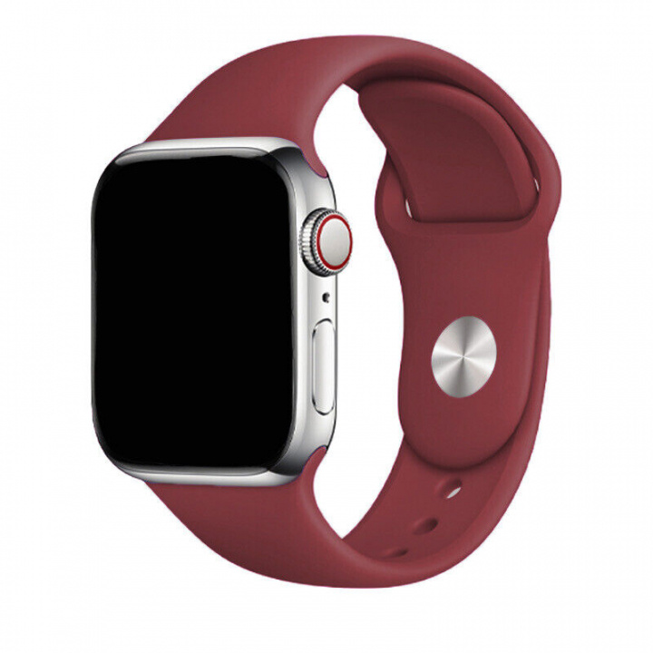 Silikonarmband till Apple Watch 38/40mm, Rödbrun in the group SMARTPHONE & TABLETS / Excercise, home & leisure / Apple Watch & Accessories / Accessories at TP E-commerce Nordic AB (A20534)