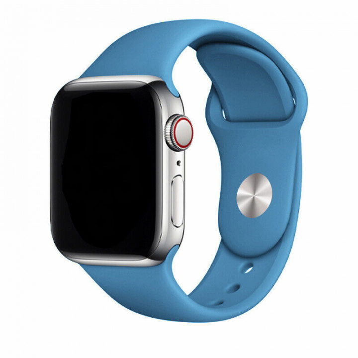 Silikonarmband till Apple Watch 38/40mm, Blå in the group SMARTPHONE & TABLETS / Excercise, home & leisure / Apple Watch & Accessories / Accessories at TP E-commerce Nordic AB (A20541)