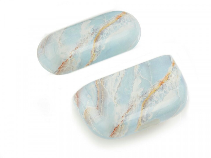 Protective Case for Apple Airpods Pro, Marble/Blue in the group HOME ELECTRONICS / Audio & Picture / Headphones & Accessories / Accessories at TP E-commerce Nordic AB (A20662)