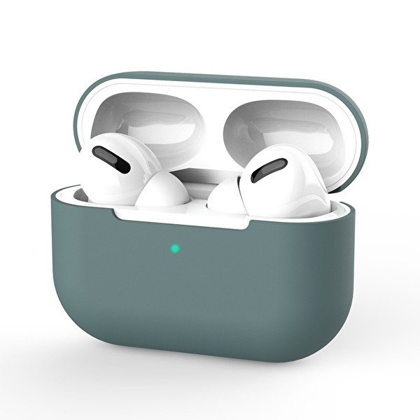 Silicone protective case for Apple Airpods Pro, Green in the group HOME ELECTRONICS / Audio & Picture / Headphones & Accessories / Accessories at TP E-commerce Nordic AB (A20669)