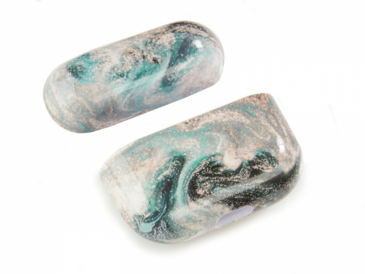 Protective case for Apple Airpods Pro, Marble blue in the group HOME ELECTRONICS / Audio & Picture / Headphones & Accessories / Accessories at TP E-commerce Nordic AB (A20672)