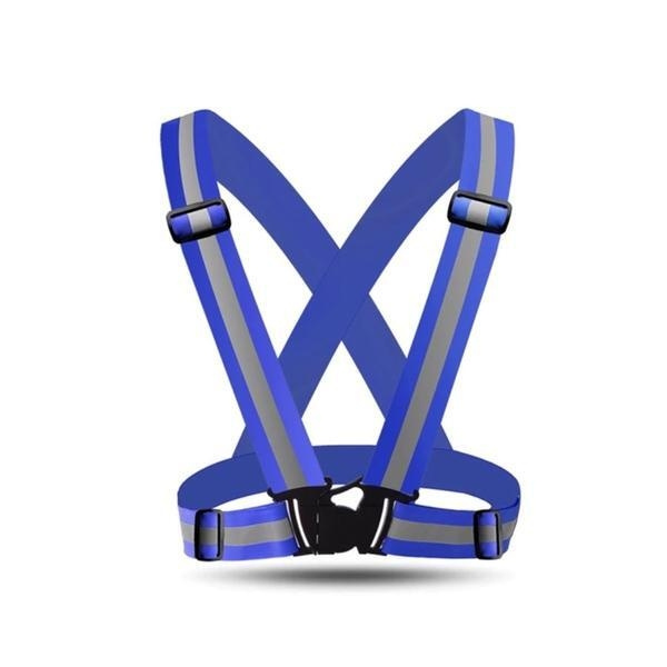 Reflective vest / Reflective harness, Blue in the group Sport, leisure & Hobby / Outdoor recreation / Reflectives at TP E-commerce Nordic AB (A20682)