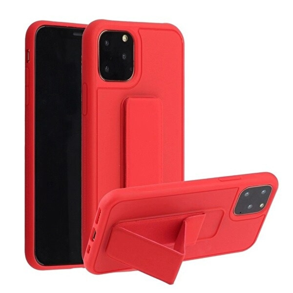 Silicone case with stand for iPhone 11 Pro Max in the group SMARTPHONE & TABLETS / Phone cases / Apple / iPhone 11 Pro Max at TP E-commerce Nordic AB (A20698)