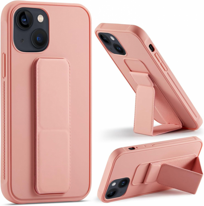 Silicone case with stand for iPhone 11 Pro Max, Pink in the group SMARTPHONE & TABLETS / Phone cases / Apple / iPhone 11 Pro Max at TP E-commerce Nordic AB (A20702)
