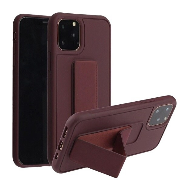 Silicone case with stand for iPhone 11 Pro Max in the group SMARTPHONE & TABLETS / Phone cases / Apple / iPhone 11 Pro Max at TP E-commerce Nordic AB (A20704)