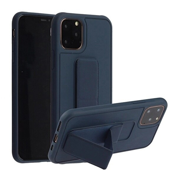 Silikonskal med ställ till iPhone 11 Pro Max in the group SMARTPHONE & TABLETS / Phone cases / Apple / iPhone 11 Pro Max at TP E-commerce Nordic AB (A20705)