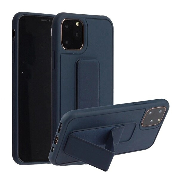 Silicone case with stand for iPhone 11 Pro Max in the group SMARTPHONE & TABLETS / Phone cases / Apple / iPhone 11 Pro Max at TP E-commerce Nordic AB (A20705)