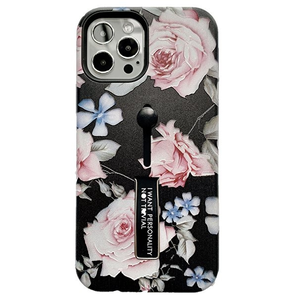 Fashion case with finger holder - iPhone 12 Mini in the group SMARTPHONE & TABLETS / Phone cases / Apple / iPhone 12 Mini / Cases at TP E-commerce Nordic AB (A20845)