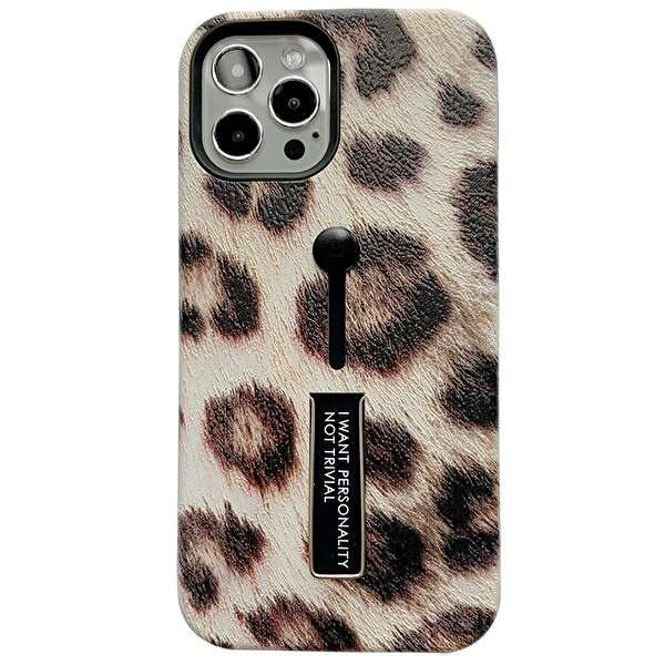 Fashion case with finger holder - iPhone 12 Pro Max, Light Leo in the group SMARTPHONE & TABLETS / Phone cases / Apple / iPhone 12 Pro at TP E-commerce Nordic AB (A20849)