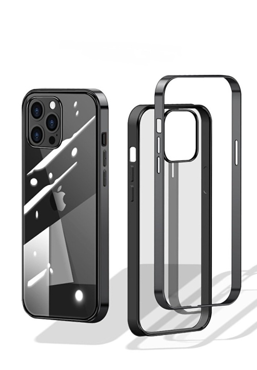 Stilrent skal med färgade kanter till iPhone 12/12 Pro in the group SMARTPHONE & TABLETS / Phone cases / Apple / iPhone 12 at TP E-commerce Nordic AB (A20860)