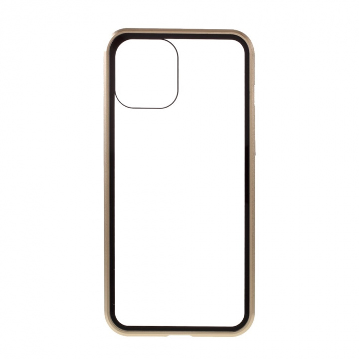 Stylish case with colored edges for iPhone 12 Mini, Gold in the group SMARTPHONE & TABLETS / Phone cases / Apple / iPhone 12 Mini / Cases at TP E-commerce Nordic AB (A20863)