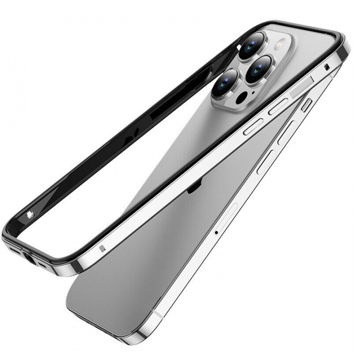 Stylish case with colored edges for iPhone 12 Pro Max, Silver in the group SMARTPHONE & TABLETS / Phone cases / Apple / iPhone 12 Pro at TP E-commerce Nordic AB (A20869)