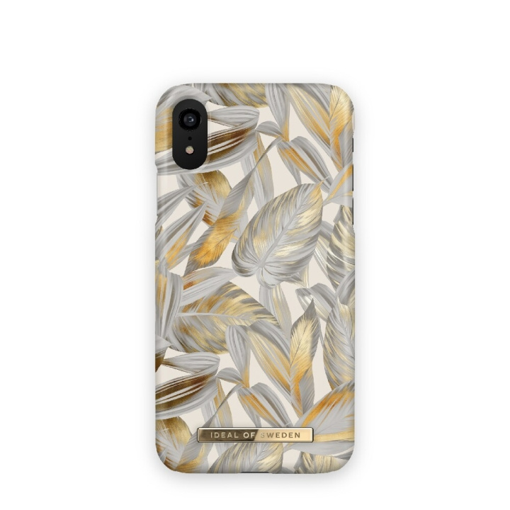 iDeal of Sweden Mobile Case Platinum Leaves for iPhone XR in the group SMARTPHONE & TABLETS / Phone cases / Apple / iPhone XR at TP E-commerce Nordic AB (A21022)